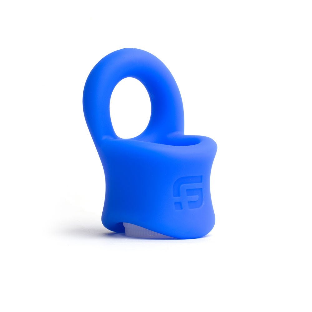 Buy Sport Fucker Baller Ring - Blue Liquid Silicone Cock Ring with Ball Stretcher – Naughtyhut NZ sex toys online. Discreet delivery & top brands.