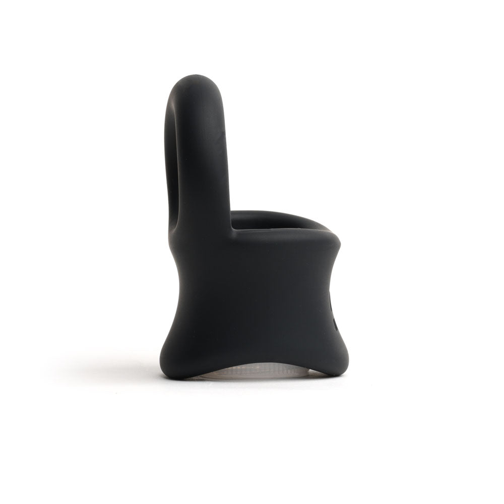 Buy Sport Fucker Baller Ring - Black Liquid Silicone Cock Ring with Ball Stretcher – Naughtyhut NZ sex toys online. Discreet delivery & top brands.