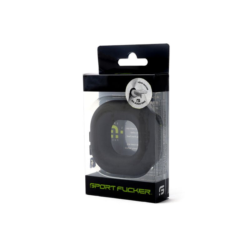 Buy Sport Fucker Big Boner Ring - Black Cock Ring – Naughtyhut NZ sex toys online. Discreet delivery & top brands.