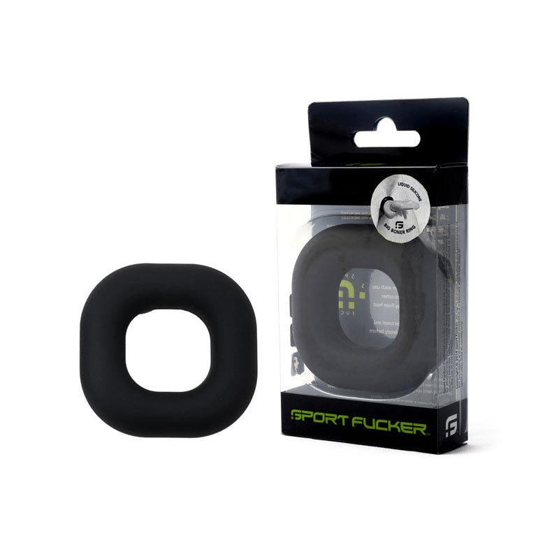 Buy Sport Fucker Big Boner Ring - Black Cock Ring – Naughtyhut NZ sex toys online. Discreet delivery & top brands.