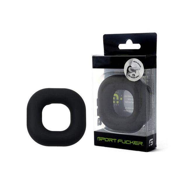 Buy Sport Fucker Big Boner Ring - Black Cock Ring – Naughtyhut NZ sex toys online. Discreet delivery & top brands.