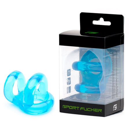 Buy Sport Fucker Fucker Ring - Ice Blue Cock & Ball Ring – Naughtyhut NZ sex toys online. Discreet delivery & top brands.