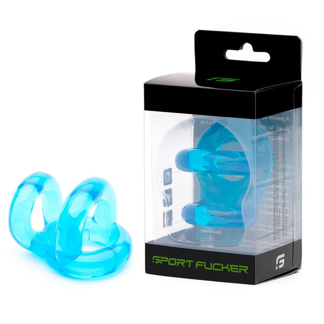 Buy Sport Fucker Fucker Ring - Ice Blue Cock & Ball Ring – Naughtyhut NZ sex toys online. Discreet delivery & top brands.