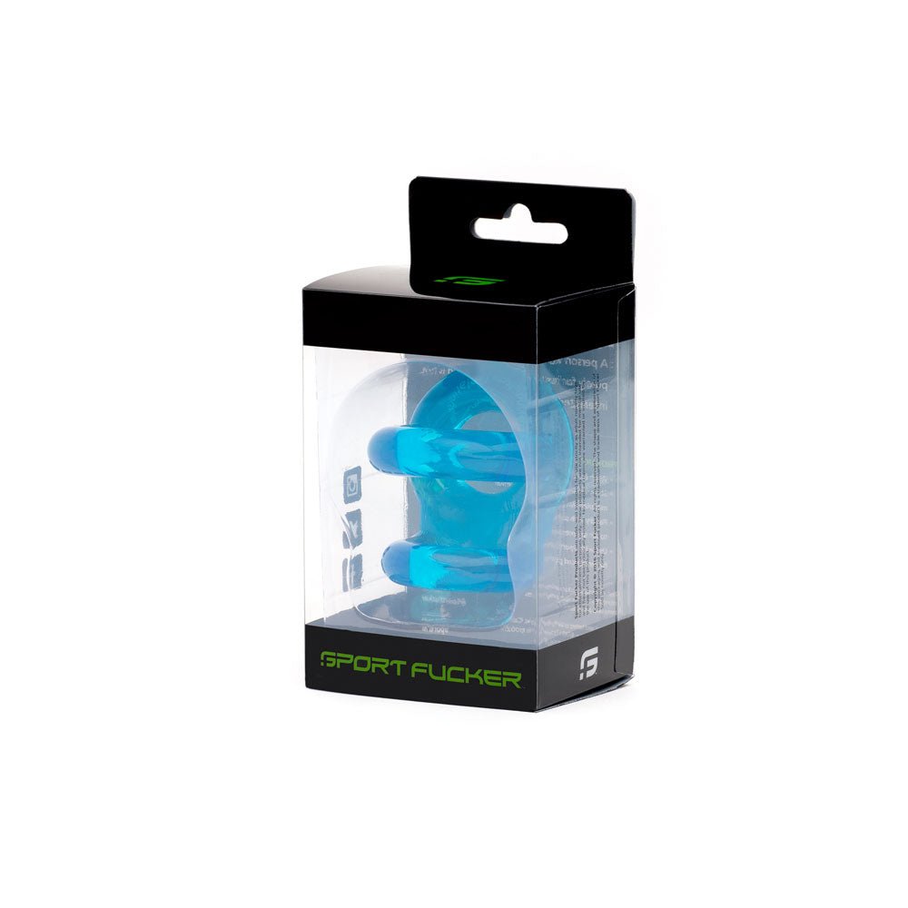 Buy Sport Fucker Fucker Ring - Ice Blue Cock & Ball Ring – Naughtyhut NZ sex toys online. Discreet delivery & top brands.