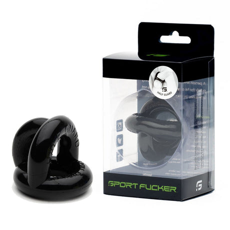 Buy Sport Fucker Half Guard - Black Cock Ring – Naughtyhut NZ sex toys online. Discreet delivery & top brands.