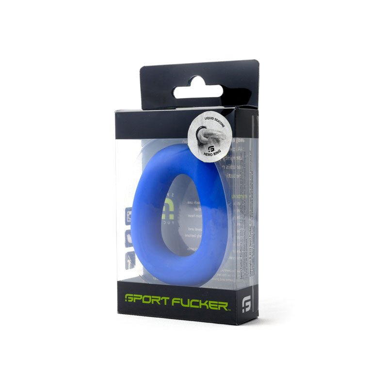Buy Sport Fucker Hero Ring - Blue - Blue Cock Ring – Naughtyhut NZ sex toys online. Discreet delivery & top brands.
