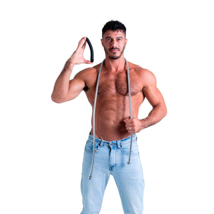 Sport Fucker Hydro Shot Travel Kit - Black 15 cm Clearning Nozzle with 1.8m Flex Hose Connection – Sex toys NZ by Naughtyhut. Discreet delivery nationwide.