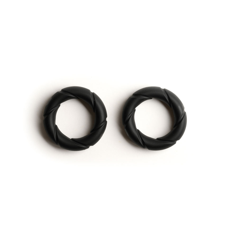 Buy Sport Fucker Ready Rings - Black Cock Rings - 2 Pack – Naughtyhut NZ sex toys online. Discreet delivery & top brands.