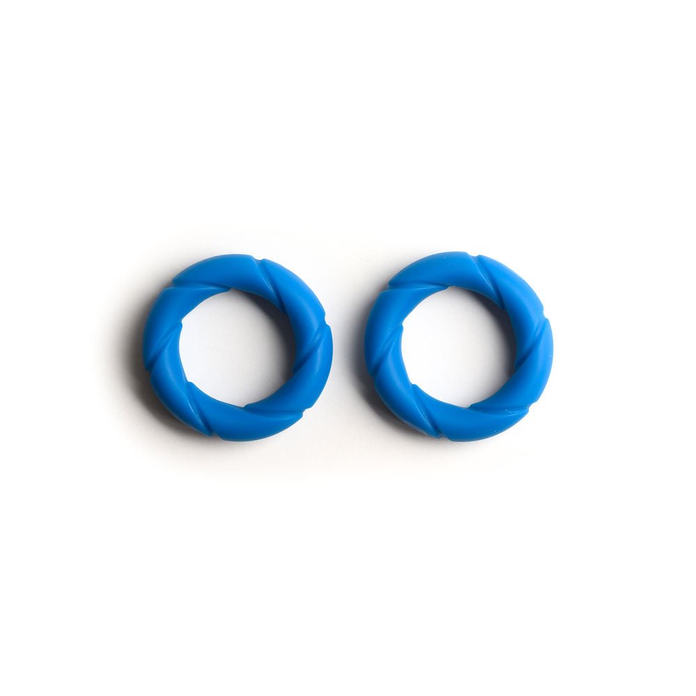 Buy Sport Fucker Ready Rings - Blue Cock Rings - 2 Pack – Naughtyhut NZ sex toys online. Discreet delivery & top brands.