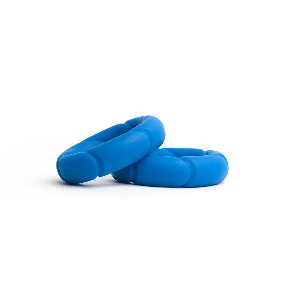 Buy Sport Fucker Ready Rings - Blue Cock Rings - 2 Pack – Naughtyhut NZ sex toys online. Discreet delivery & top brands.