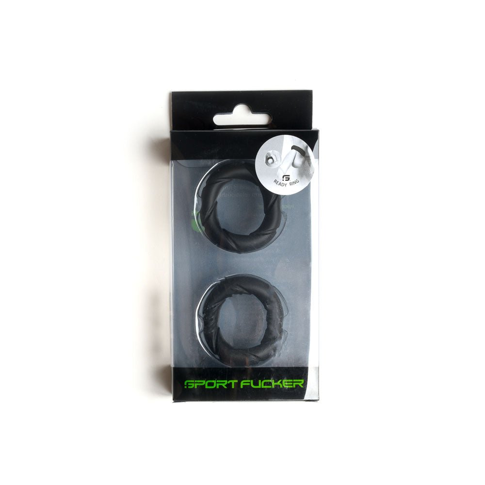 Buy Sport Fucker Ready Rings - Black Cock Rings - 2 Pack – Naughtyhut NZ sex toys online. Discreet delivery & top brands.