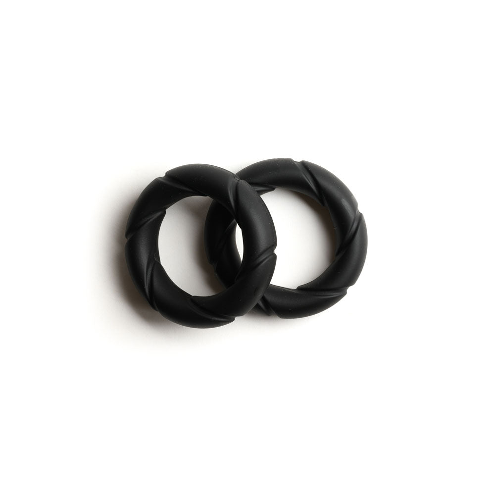Buy Sport Fucker Ready Rings - Black Cock Rings - 2 Pack – Naughtyhut NZ sex toys online. Discreet delivery & top brands.