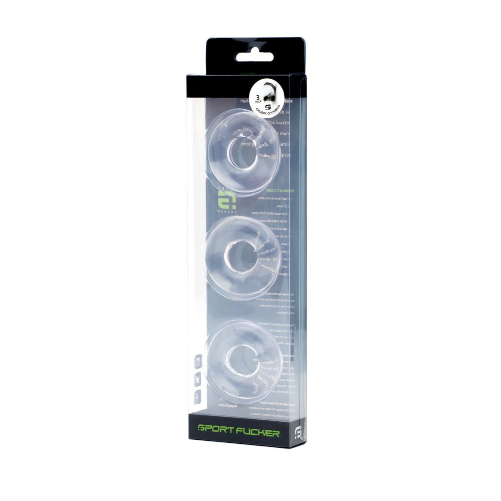 Buy Sport Fucker Rubber Cockring - Clear Cock Ring – Naughtyhut NZ sex toys online. Discreet delivery & top brands.