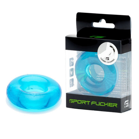 Buy Sport Fucker Rubber Cockring - Ice Blue Cock Ring – Naughtyhut NZ sex toys online. Discreet delivery & top brands.