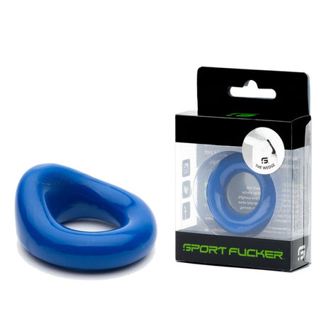 Buy Sport Fucker Wedge - Blue Cock Ring – Naughtyhut NZ sex toys online. Discreet delivery & top brands.