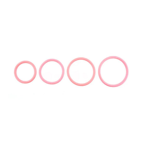 Buy SPORTSHEETS Rubber O - Ring 4 Pack - Coral - Coral Rings - 4 Pack – Naughtyhut NZ sex toys online. Discreet delivery & top brands.