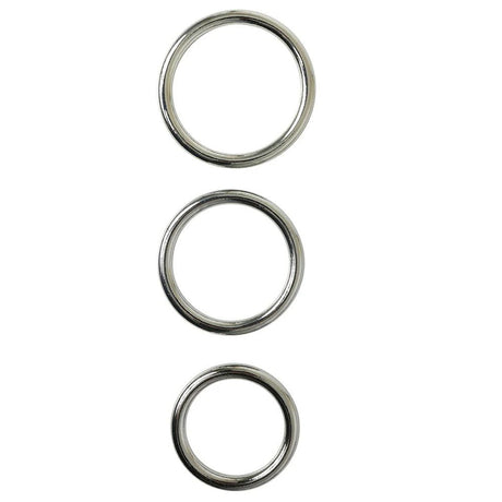 Buy SPORTSHEETS Seamless Metal O - Ring 3 Pack - Metal Rings - Set of 3 Sizes – Naughtyhut NZ sex toys online. Discreet delivery & top brands.