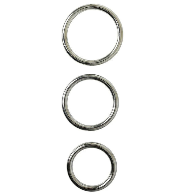 Buy SPORTSHEETS Seamless Metal O - Ring 3 Pack - Metal Rings - Set of 3 Sizes – Naughtyhut NZ sex toys online. Discreet delivery & top brands.