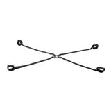 Buy SPORTSHEETS Velvet Noir Adjustable Hog Tie & Cuff Set - Black Restraints – Naughtyhut NZ sex toys online. Discreet delivery & top brands.