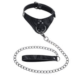 Buy SPORTSHEETS Velvet Noir Collar & Leash - Black Restraint & Leash – Naughtyhut NZ sex toys online. Discreet delivery & top brands.