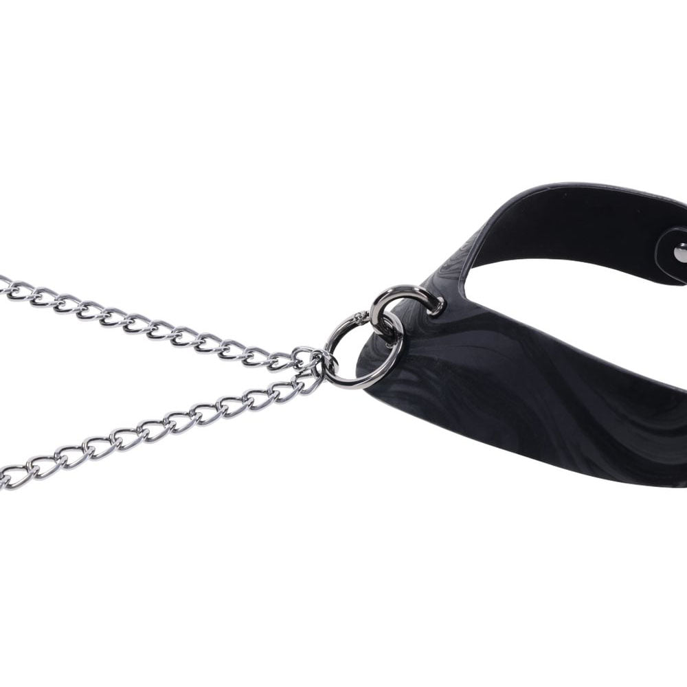 Buy SPORTSHEETS Velvet Noir Collar & Removable Clamps - Black Neck & Nipple Restraints – Naughtyhut NZ sex toys online. Discreet delivery & top brands.
