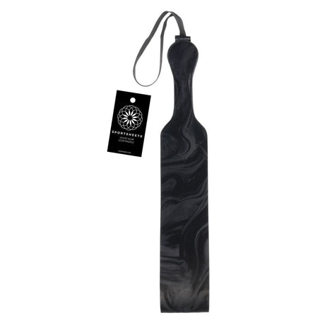 Buy SPORTSHEETS Velvet Noir Loop Paddle - Black 42 cm Paddle – Naughtyhut NZ sex toys online. Discreet delivery & top brands.