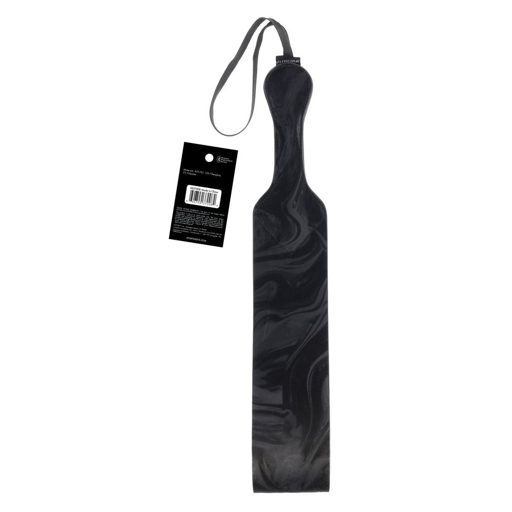 SPORTSHEETS Velvet Noir Loop Paddle - Black 42 cm Paddle – Sex toys NZ by Naughtyhut. Discreet delivery nationwide.