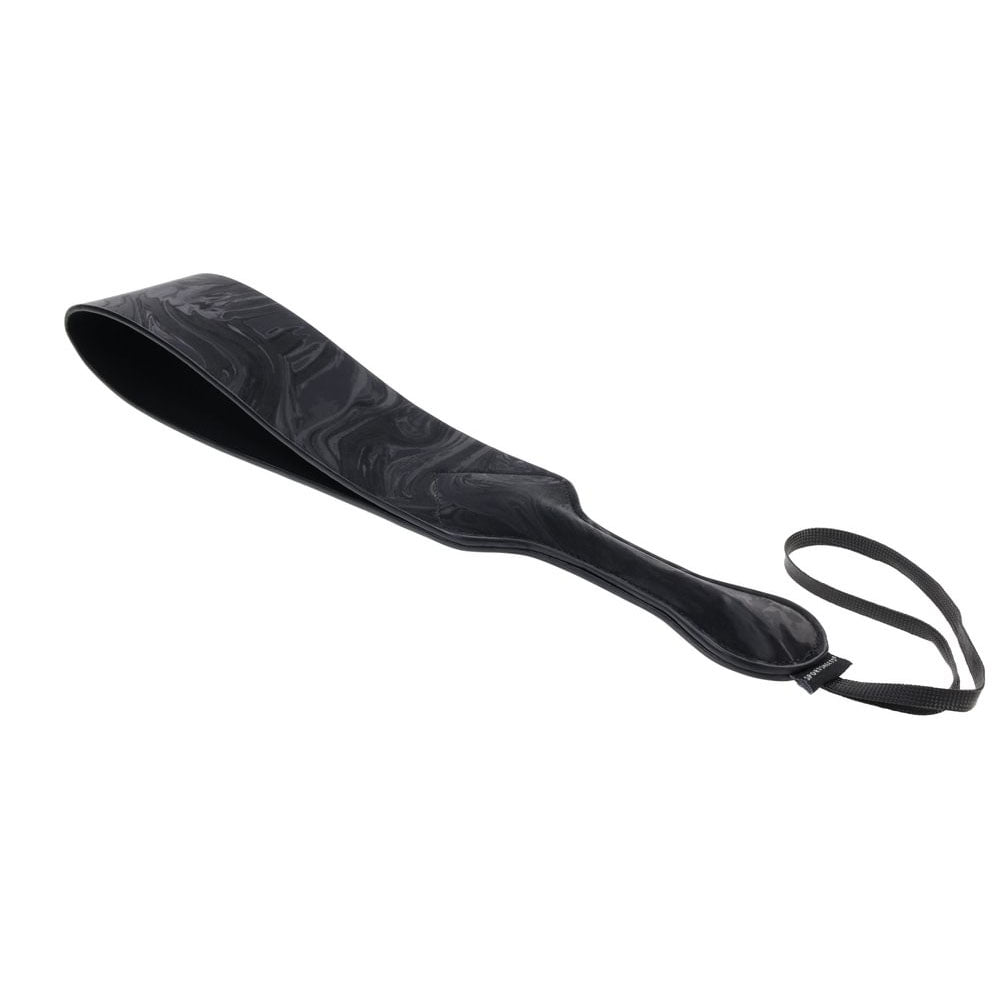 SPORTSHEETS Velvet Noir Loop Paddle - Black 42 cm Paddle – Sex toys NZ by Naughtyhut. Discreet delivery nationwide.