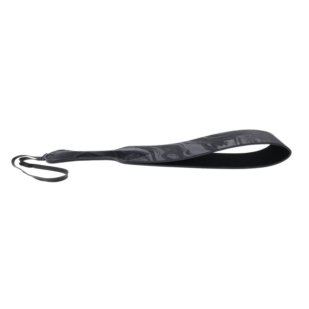 SPORTSHEETS Velvet Noir Loop Paddle - Black 42 cm Paddle – Sex toys NZ by Naughtyhut. Discreet delivery nationwide.