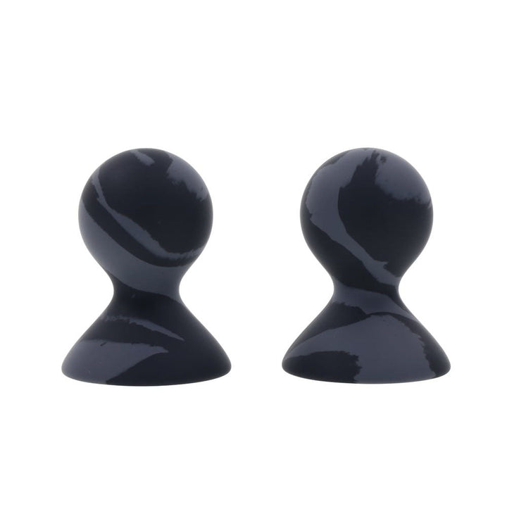 SPORTSHEETS Velvet Noir Silicone Nipple Suckers - Black/Grey Nipple Suckers - Set of 2 – Sex toys NZ by Naughtyhut. Discreet delivery nationwide.