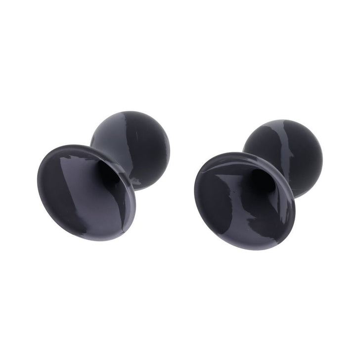SPORTSHEETS Velvet Noir Silicone Nipple Suckers - Black/Grey Nipple Suckers - Set of 2 – Sex toys NZ by Naughtyhut. Discreet delivery nationwide.