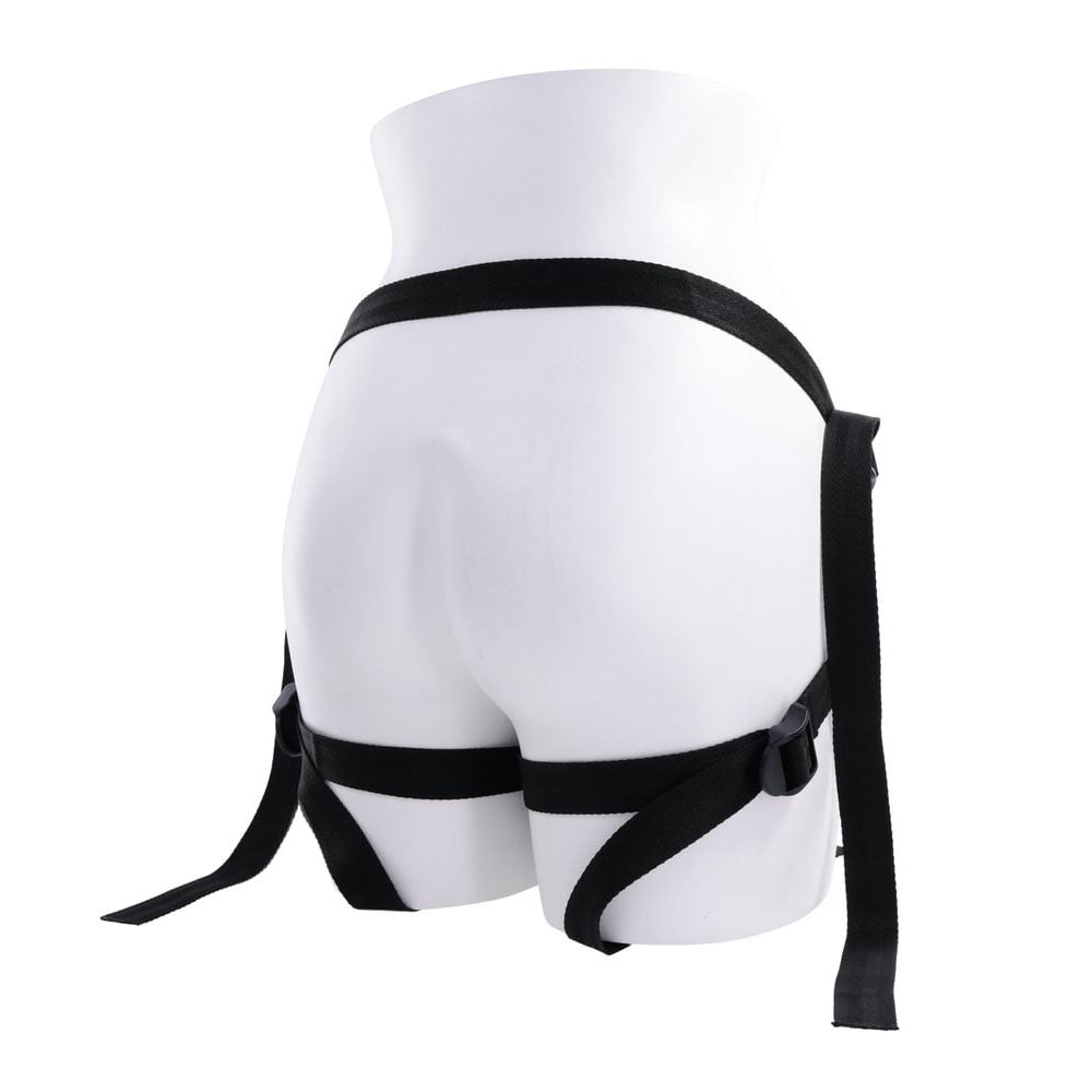 Buy SPORTSHEETS Velvet Noir Strap On - Black Adjustable Strap - On Harness (No Probe Included) – Naughtyhut NZ sex toys online. Discreet delivery & top brands.