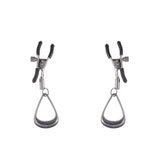 Buy SPORTSHEETS Velvet Noir Tuggable Nipple Clamps - Gunmetal Adjustable Nipple Restraints – Naughtyhut NZ sex toys online. Discreet delivery & top brands.
