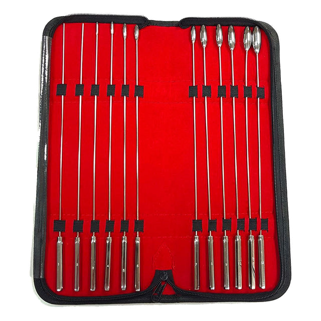 Buy Stainless Steel 12 Piece Rosebud Dilator Set – Naughtyhut NZ sex toys online. Discreet delivery & top brands.