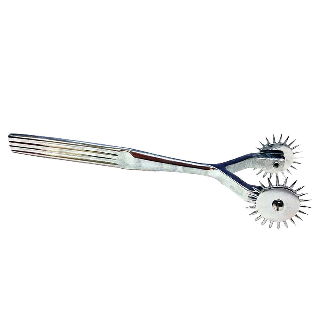 Stainless Steel Two Prong Pinwheel – Sex toys NZ by Naughtyhut. Discreet delivery nationwide.