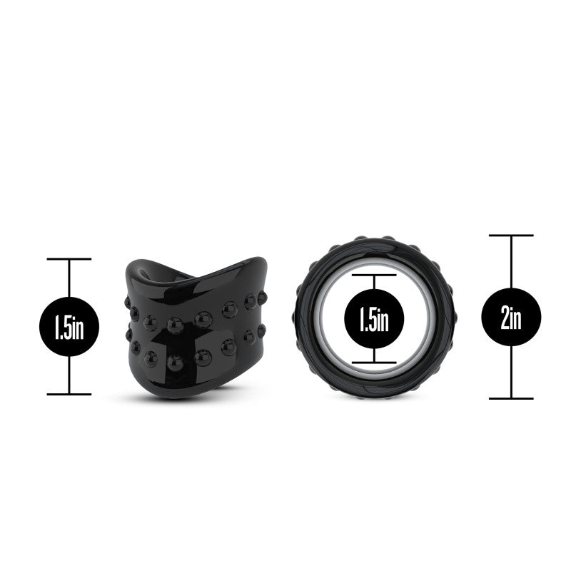 Buy Stay Hard Beef Ball Stretcher X Long - Black Ball Stretcher Ring – Naughtyhut NZ sex toys online. Discreet delivery & top brands.