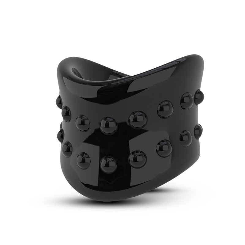 Buy Stay Hard Beef Ball Stretcher X Long - Black Ball Stretcher Ring – Naughtyhut NZ sex toys online. Discreet delivery & top brands.