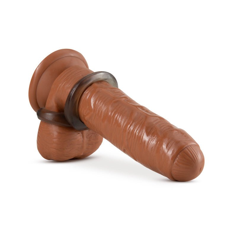 Buy Stay Hard Cock Ring and Ball Strap - Black Cock & Ball Ring – Naughtyhut NZ sex toys online. Discreet delivery & top brands.