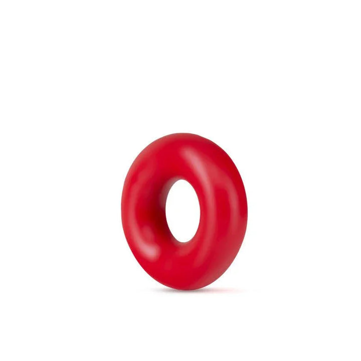 A single oversized red Stay Hard Donut Ring shown on white