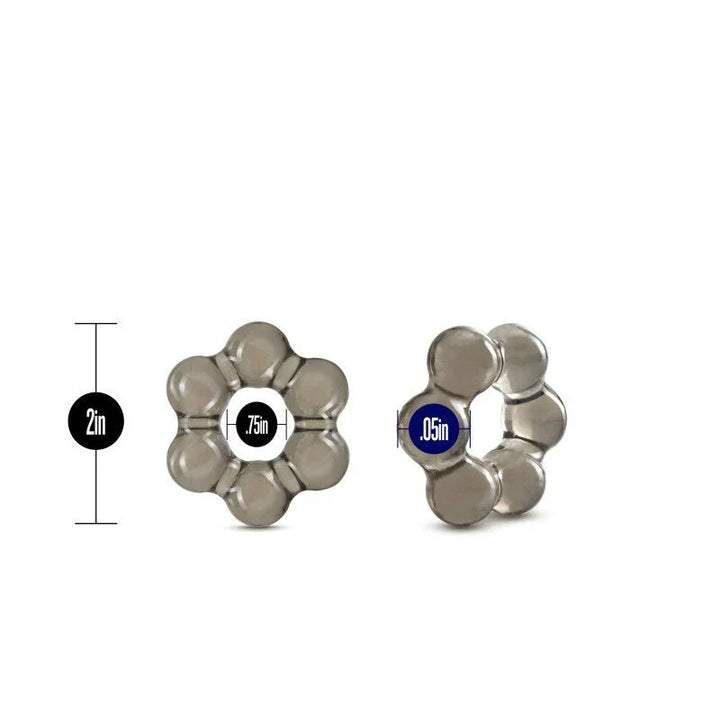 Thick Bead cock ring dimensions: 2in across with a .75in opening