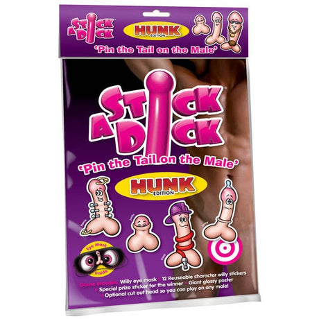 Buy Stick A Dick - Hunk Edition - Hens' Night Party Game – Naughtyhut NZ sex toys online. Discreet delivery & top brands.