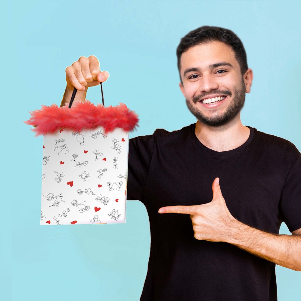 Buy Naughty Stick Figures Gift Bag - Novelty Gift Bag – Naughtyhut NZ sex toys online. Discreet delivery & top brands.