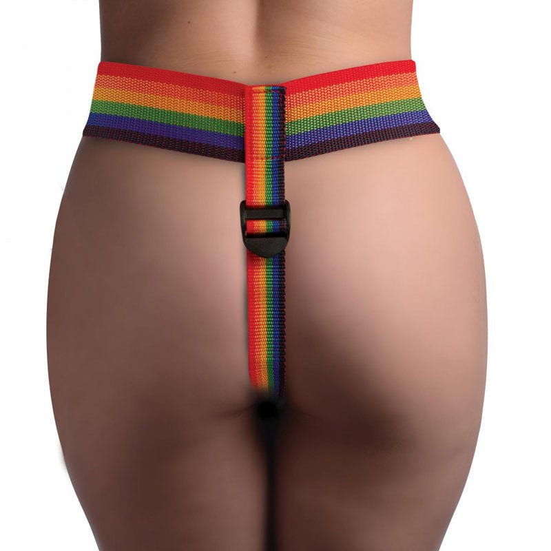 Buy Strap - U Take the Rainbow - Rainbow Universal Strap - On Harness (No Probe Included) – Naughtyhut NZ sex toys online. Discreet delivery & top brands.