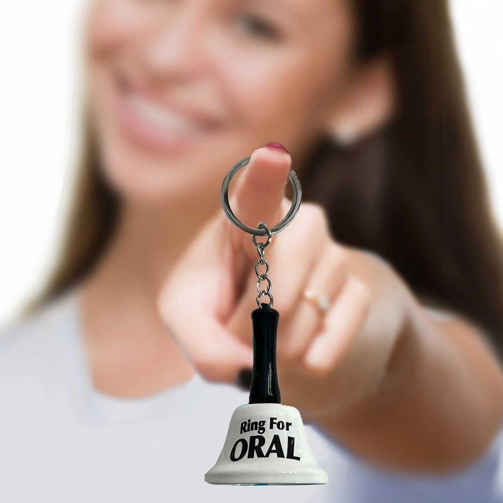 Buy Super Fun Key Chain - Ring For Oral - Novelty Bell Keychain – Naughtyhut NZ sex toys online. Discreet delivery & top brands.