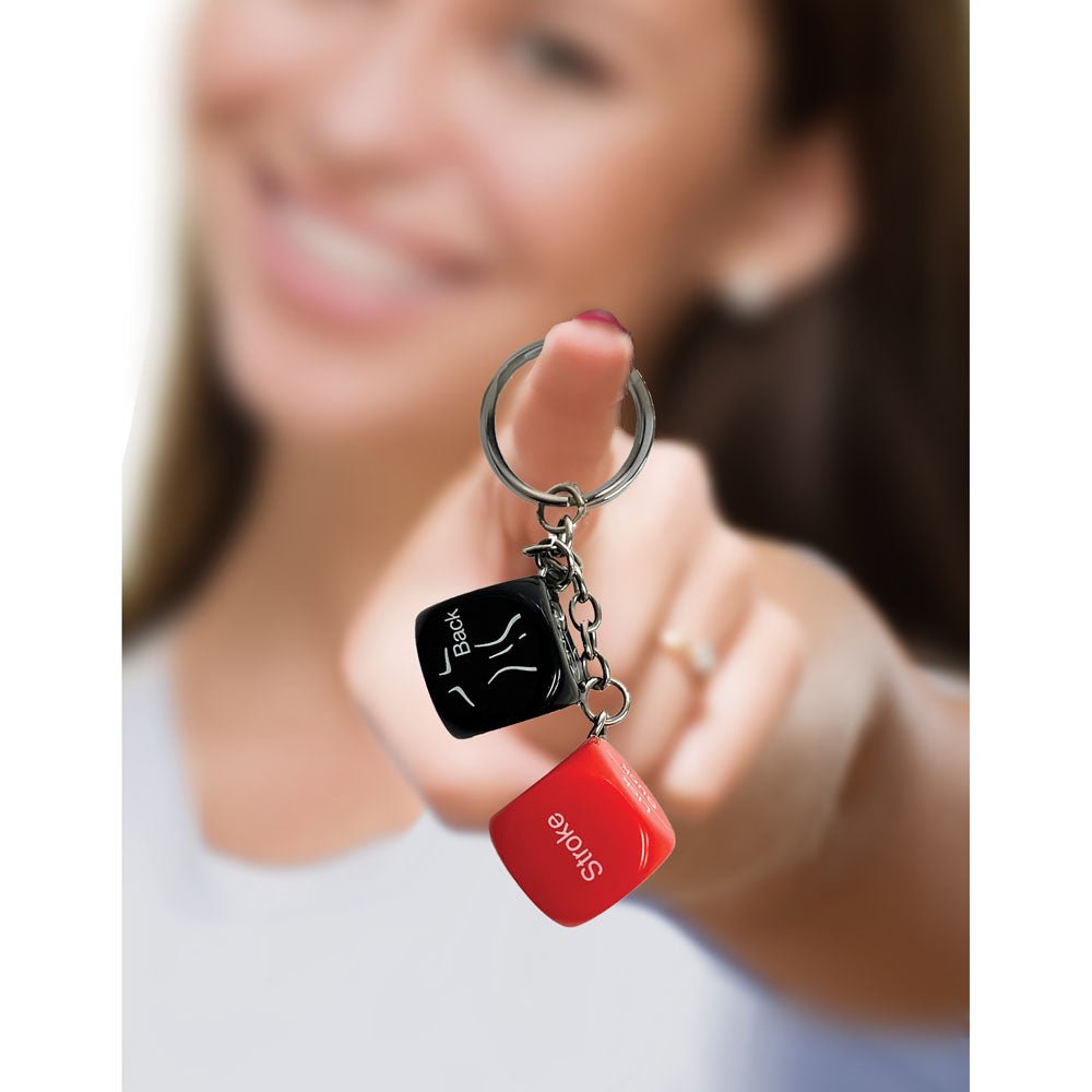 Buy Super Fun Key Chain - Sex Dice - Erotic Dice Novelty Keychain – Naughtyhut NZ sex toys online. Discreet delivery & top brands.