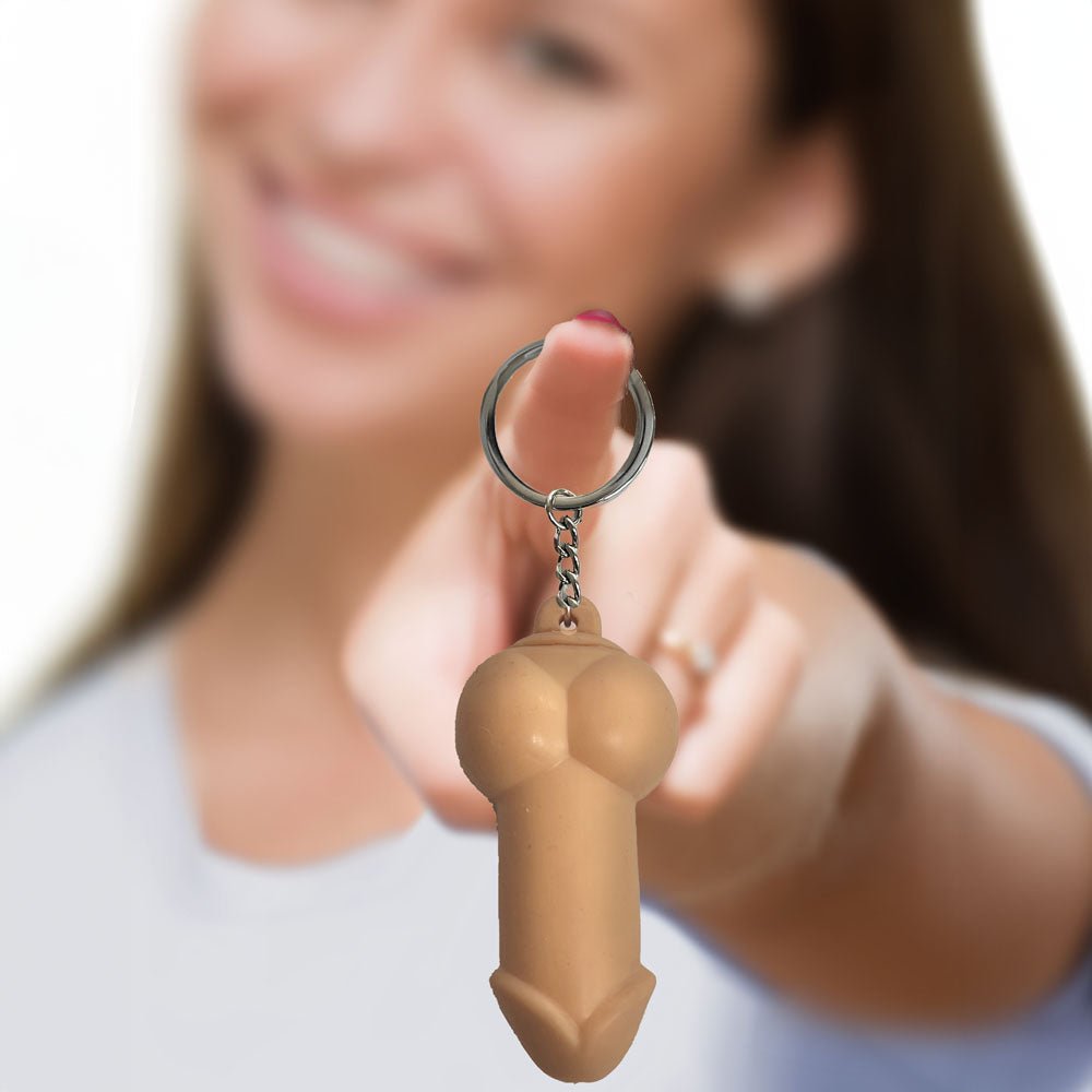 Buy Super Fun Key Chain - Squishy Penis - Novelty Keychain – Naughtyhut NZ sex toys online. Discreet delivery & top brands.