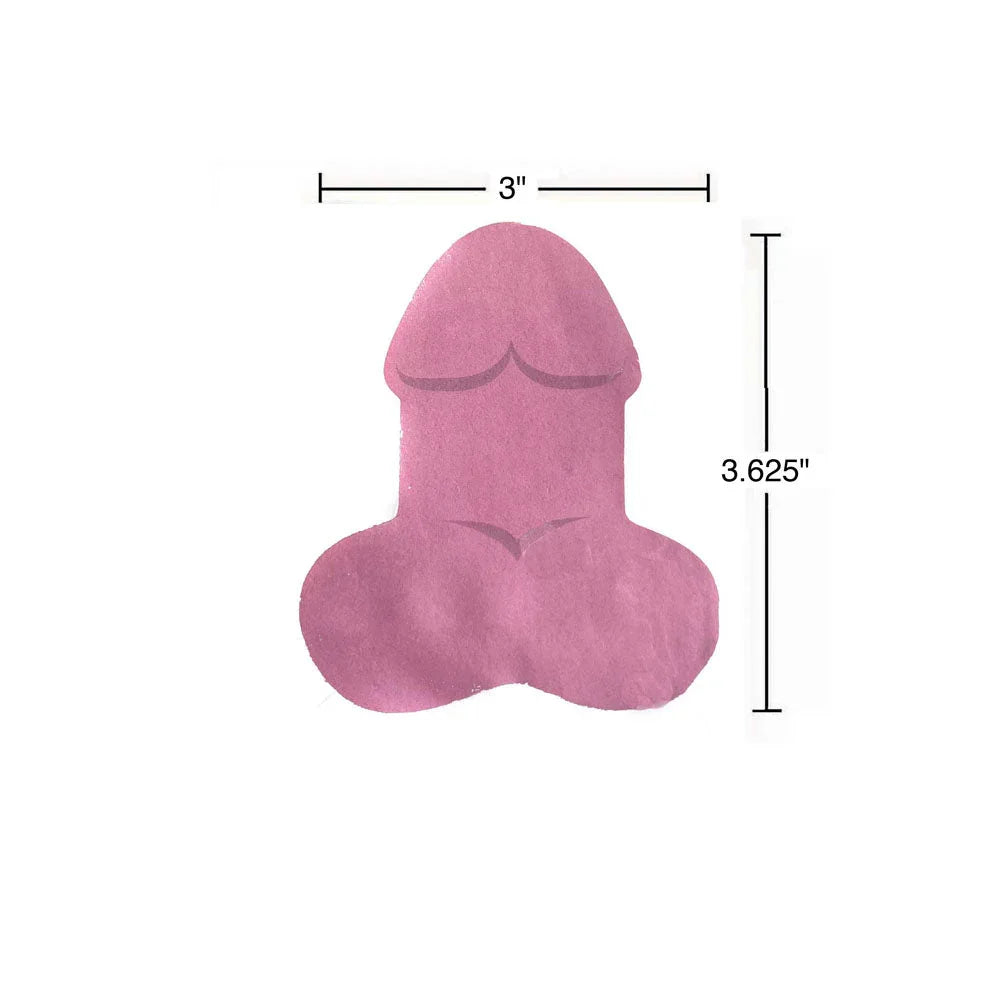 Super Fun Penis sticky note, sized 3 inches wide by 3.625 inches tall