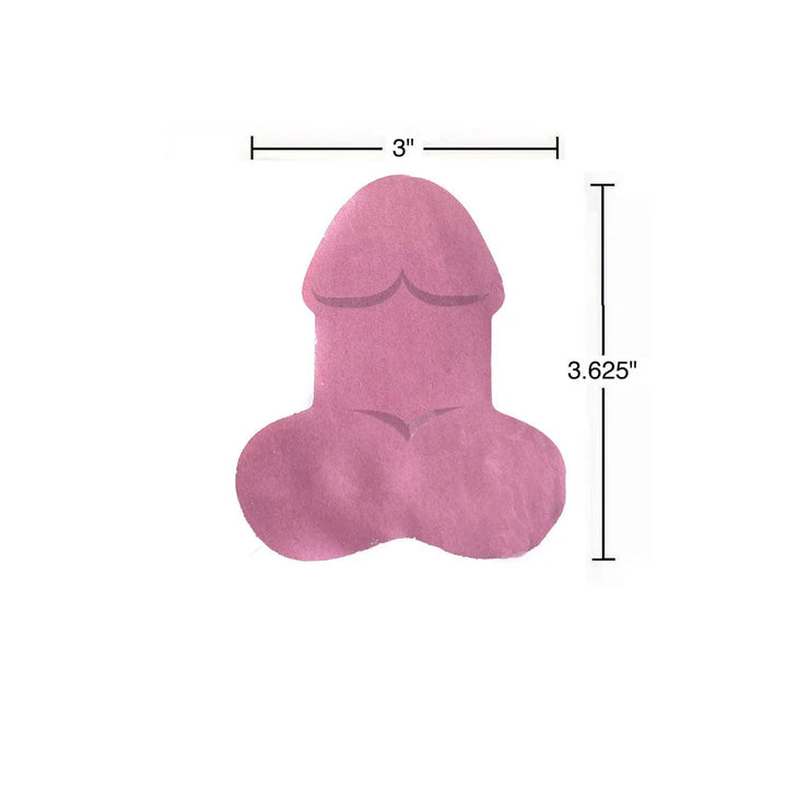Super Fun Penis sticky note, sized 3 inches wide by 3.625 inches tall