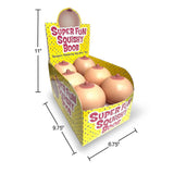Buy Super Fun Squishy Boobs - Counter Display - Boobie Stress Balls - Counter Display of 12 – Naughtyhut NZ sex toys online. Discreet delivery & top brands.