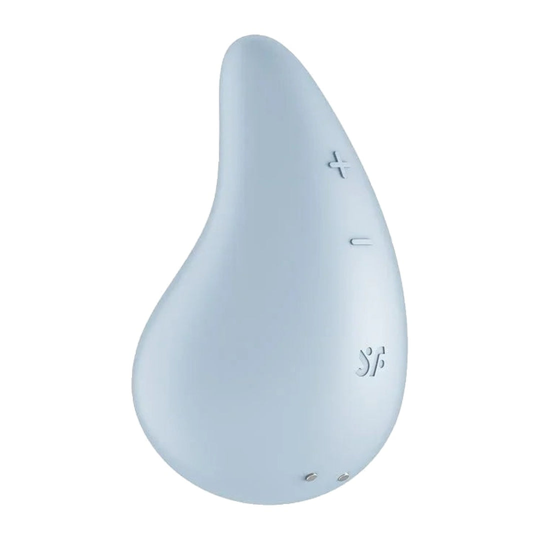 Satisfyer Dew Drop in Light Blue - product-only shot on white